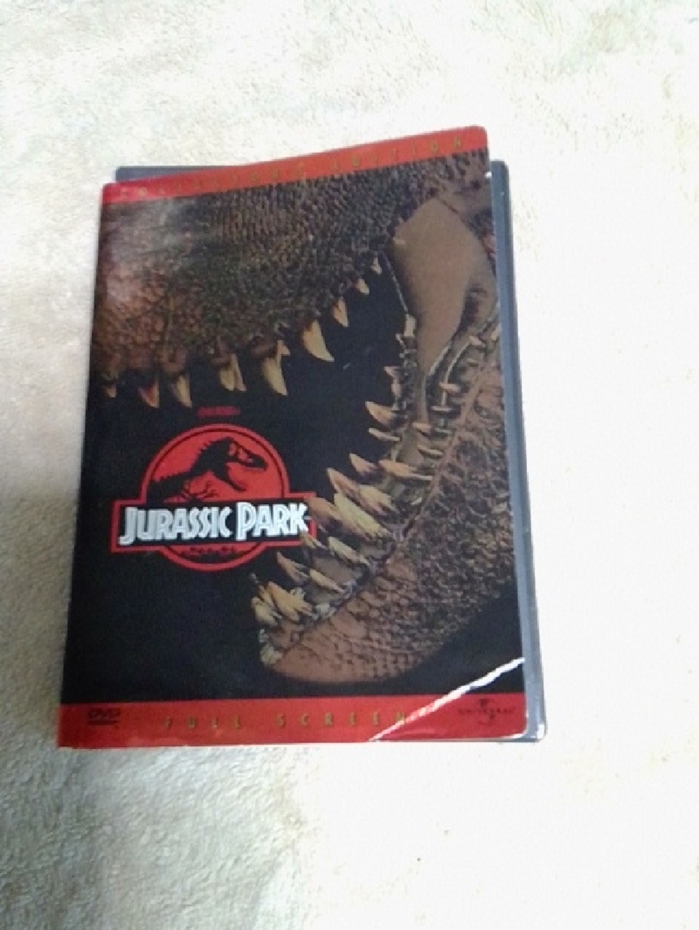 Jurassic Park DVD - Black & Red Cover